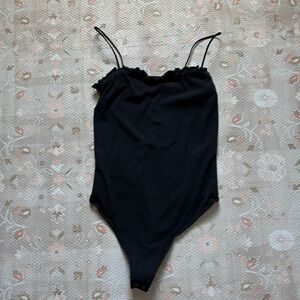 Abercrombie & Fitch Black Tank Bodysuit XS